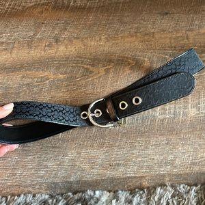 Black coach belt